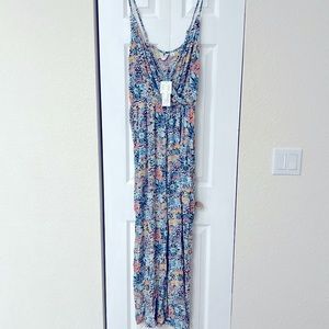 NWT Roxy Marine Bloom Jumpsuit with pockets